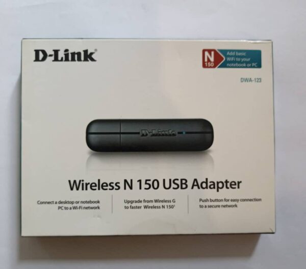 دانگل وایفای Dlink دی لینک مدل123 DWA کارت شبکه همراه با گارانتی